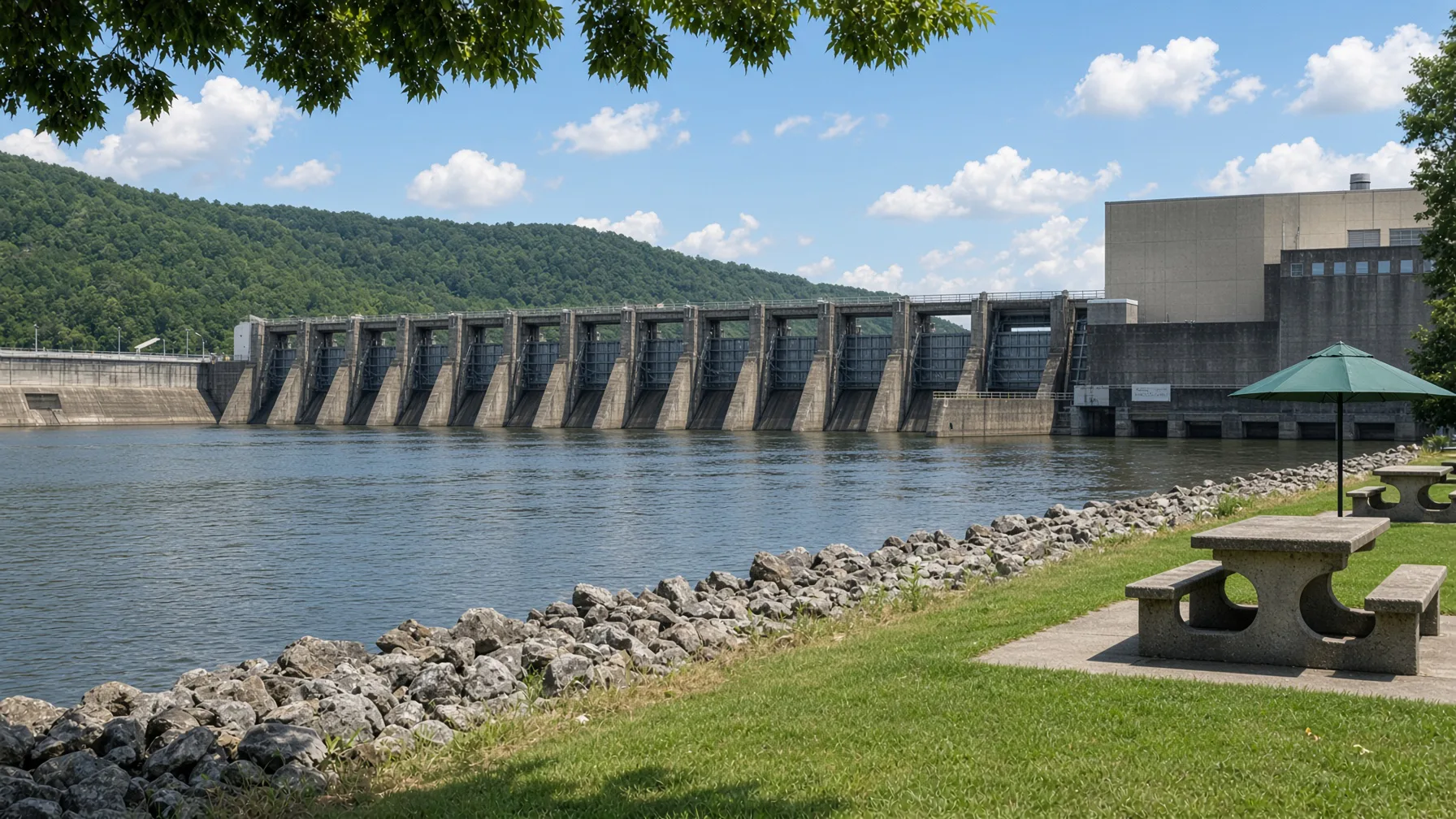Guntersville Dam on the Tennessee River