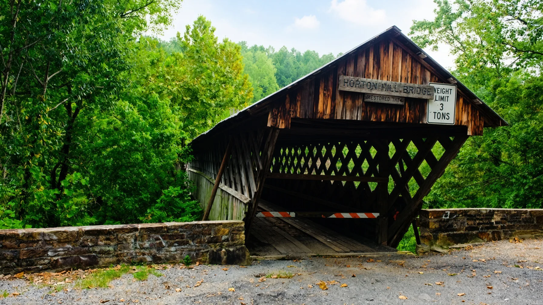 Horton Mill Covered Bridge in Blount County